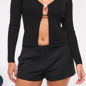 Abercrombie Curve Love Low Waisted Tailored Shorts